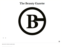 Tablet Screenshot of beauty-gazette.com